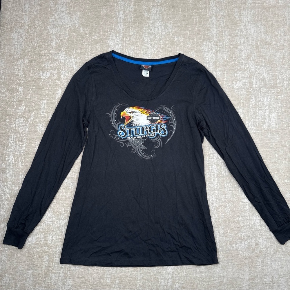 Harley Davidson Black Sturgis Long Sleeve Shirt